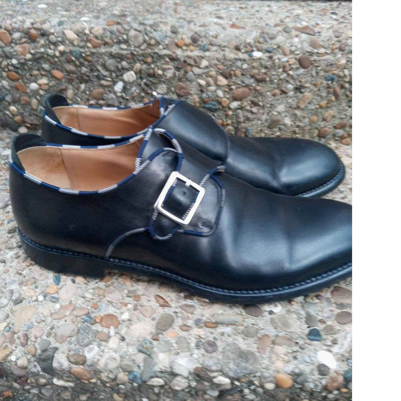 AUTHENTIC JUSTIN DEAKIN MONK STRAP LOAFERS - SIZE 10/ Made in Italy main image 7